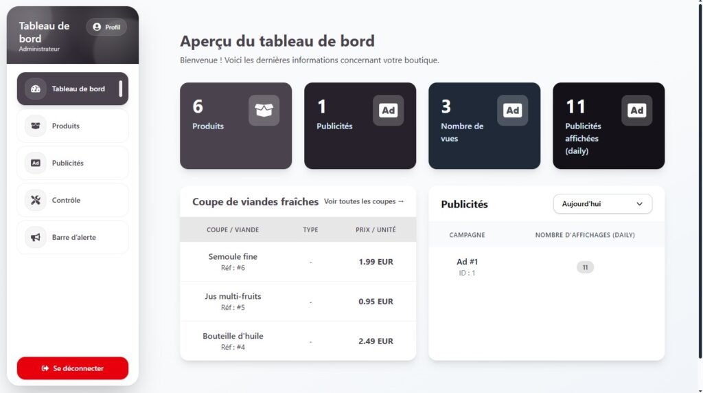 application web annonces